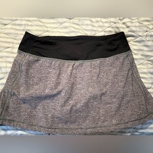 Lululemon Athletica Charcoal and Black Mini Skirt